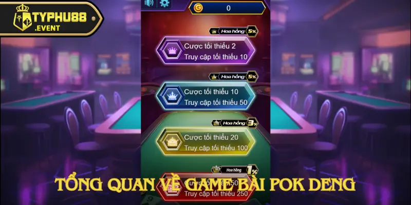 Pok Deng – Game bài 3D đổi thưởng hấp dẫn tại Typhu88 2 pok-deng