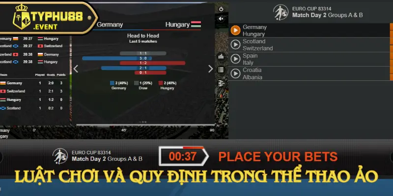 Thể thao ảo – Trải nghiệm cá cược số 1 tại Typhu88 3 the-thao-ao